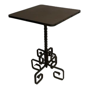 Late 19th Century French Gueridon Table, Embossed Leather Top