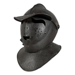 Antique Wrought Iron Savoyard Helmet, 1530 For Sale