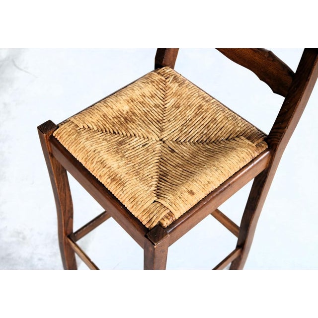 Wood Vintage Bar Table with Stools, 1950s, Set of 5 For Sale - Image 7 of 16