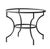 Matthew Izzo Home Moroccan Zellige Tamegroute Green Tile and Iron Base 48" Round Bistro Table For Sale - Image 4 of 5