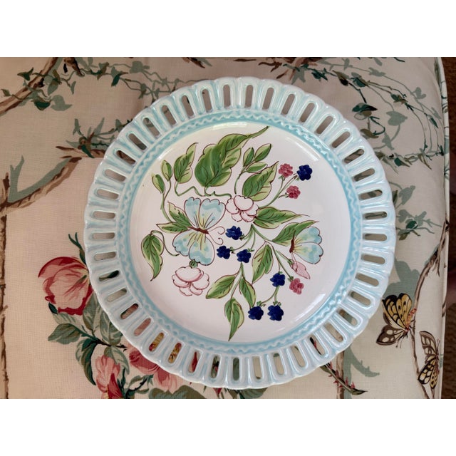 Set of Four Vintage Horchow Italian Plates For Sale - Image 4 of 8