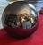 Large Lavender Mercury Glass Garden Gazing Sphere or Witch's Ball For Sale - Image 4 of 12