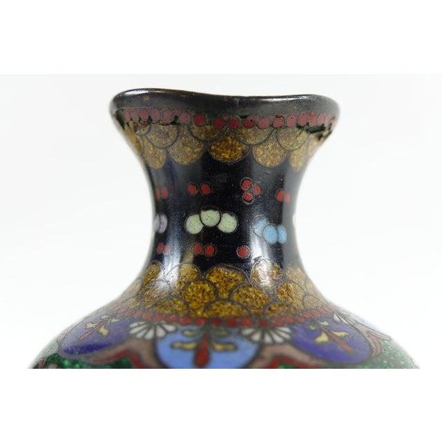 Antique Chinese Cloisonne Vase For Sale - Image 6 of 10