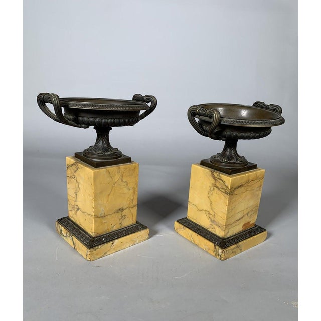Charles X Style Mantelpiece Set with Horse Clock and Pair of Casseroles For Sale - Image 11 of 12