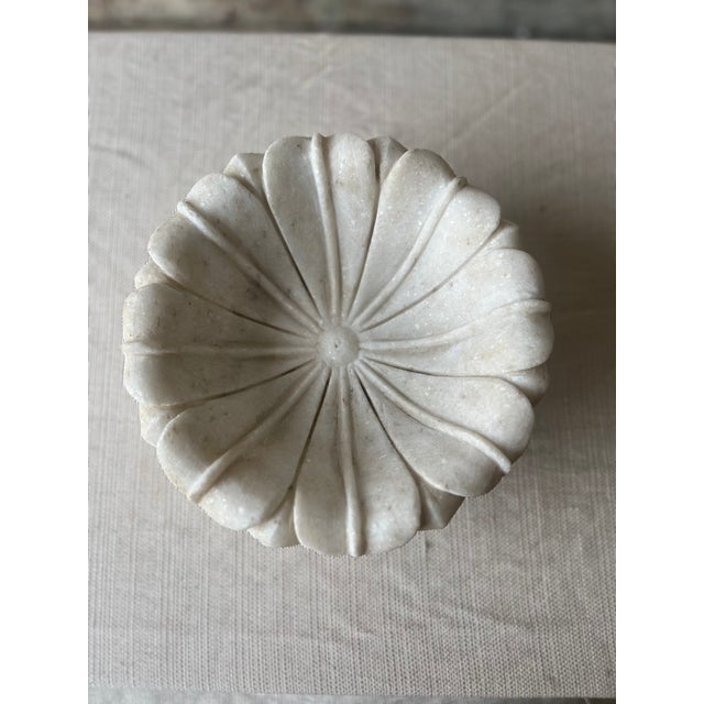 Contemporary Flower Marble Bowl For Sale - Image 3 of 7