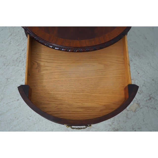 Henkel Harris Henkel Harris Mahogany Clover Top Table W. Drawer For Sale - Image 4 of 18