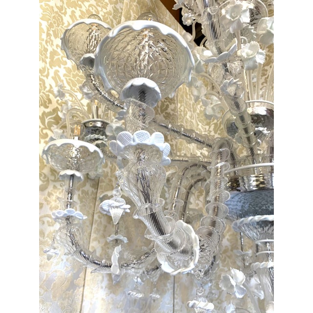 Contemporary Floral Ca' Rezzonico Murano Glass Chandelier For Sale - Image 12 of 12