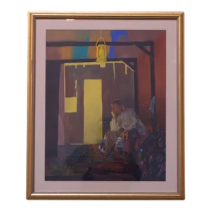 Realist Figural Study Mixed-Media on Canvas