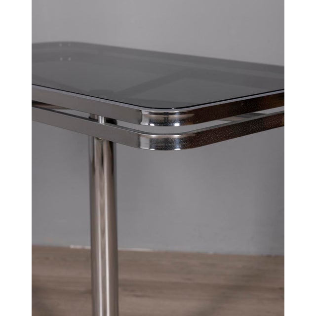 Vintage Metal and Glass Coffee Table by Allegri Parma, 1970s For Sale - Image 10 of 11