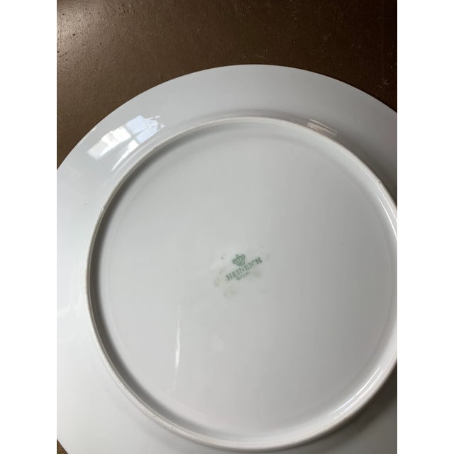 10" Vintage Wildlife Pheasant Porcelain Salad Plates by Heinrich Germany - Set of 6 For Sale In San Diego - Image 6 of 7