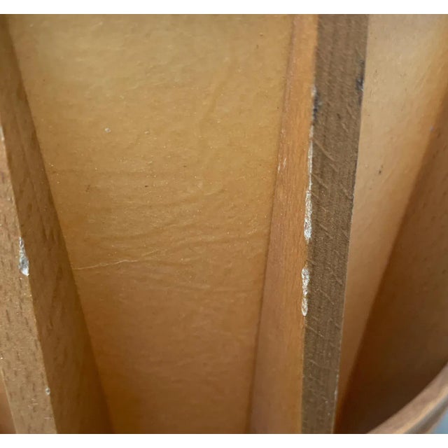 Wood Mid-Century Wooden Cocoon Pendant Lamp For Sale - Image 7 of 18