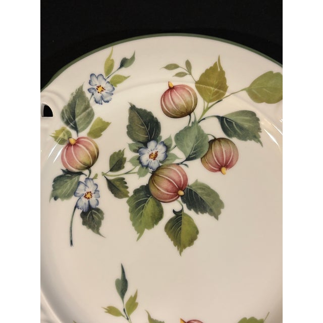 Italian Pierced Round Platter in the Fruit and Flowers Pattern From Italian Maker Brunelli For Sale - Image 3 of 6