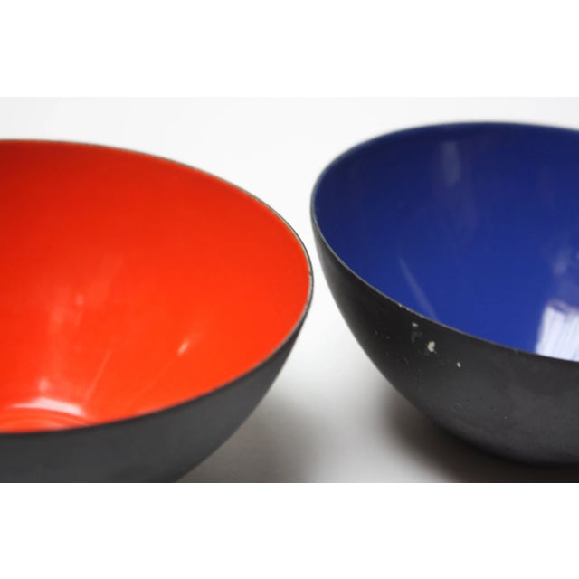 Enamel Krenit Bowls by Herbert Krenchel - Set of 6 For Sale - Image 12 of 13