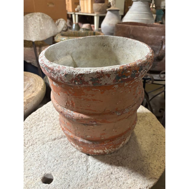 Rustic European Mid 20th Century European Red Painted Planter For Sale - Image 3 of 11