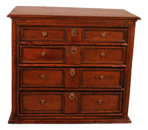 English Oak Chest of Drawers, 1700s