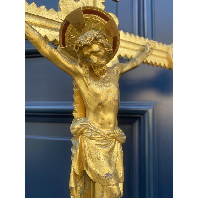 Neo Gothic Altar Crucifix For Sale - Image 15 of 18