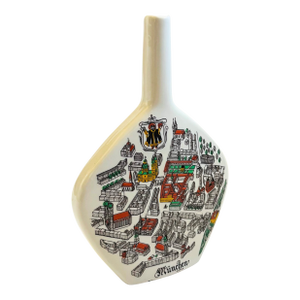 Mid Century Munich Germany Bottle Vase by Anton Riemerschmid
