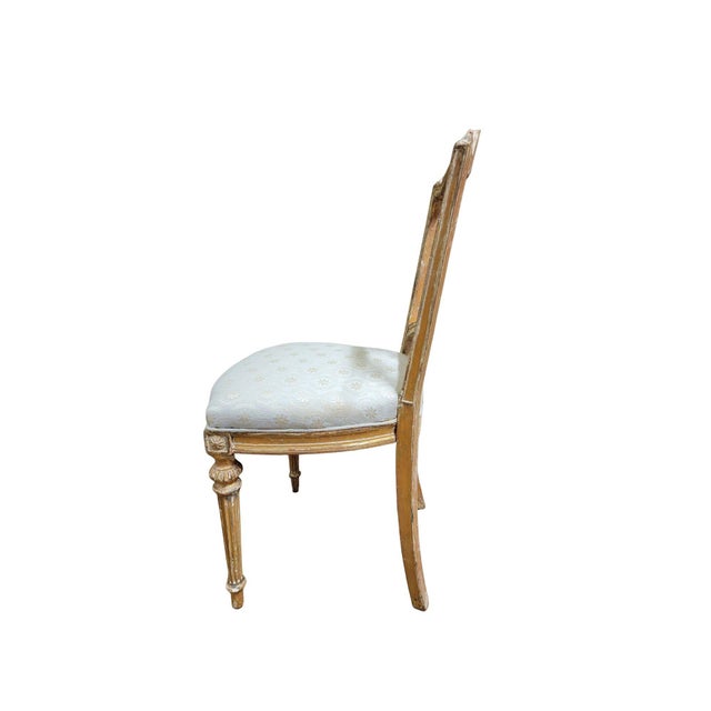 A Set of Six Late 19th Century Louis XVI Style Dining Chairs For Sale - Image 4 of 7