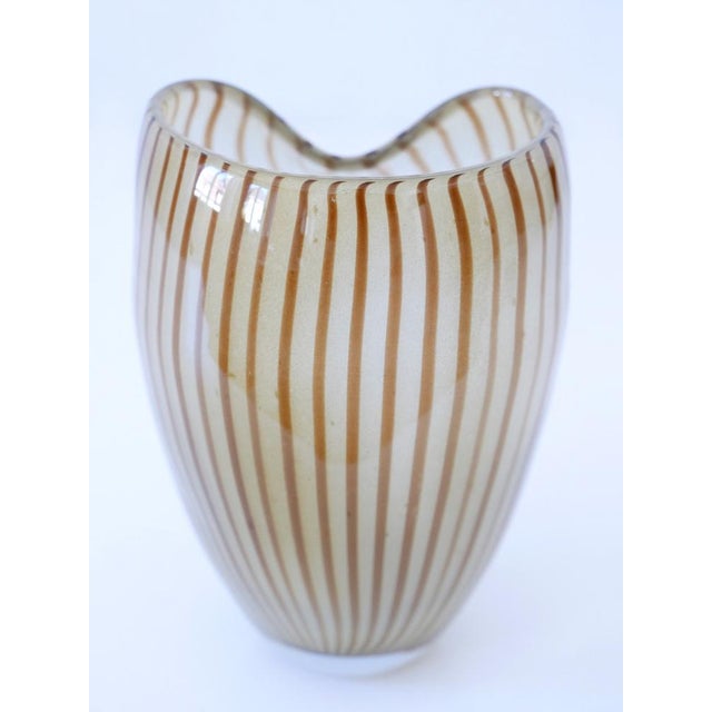 Brown Mid-Century Modern Murano Glass Vase, Italy, 1960s For Sale - Image 8 of 18