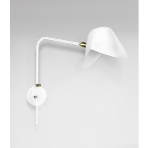 Wall sconce lamp model 'anthony wall lamp with round fixation box' designed by serge mouille in 1953. manufactured by...