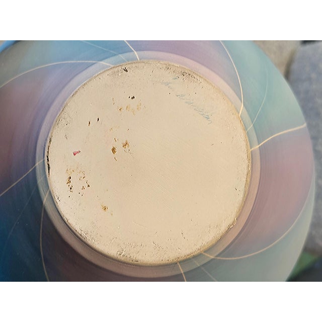 Late 20th Century Large Post-Modern Abstract Glazed Studio Pottery Urn, Vase For Sale In Miami - Image 6 of 8