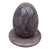 Vintage Purple Hand Carved Alabaster Egg and Stand Italy For Sale