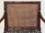 Brown Vintage Faux Bamboo Cane Back Upholstered Seat Arm Chair For Sale - Image 8 of 9
