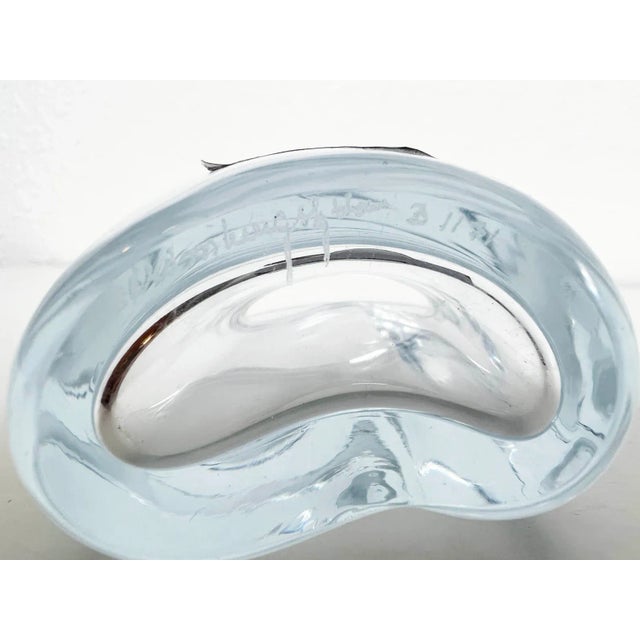 Glass Small Swedish Crystal Vase by Strombergshyttan For Sale - Image 7 of 11