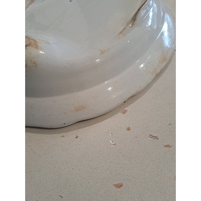 Early 20th Century Blue Onion Platter For Sale - Image 15 of 16