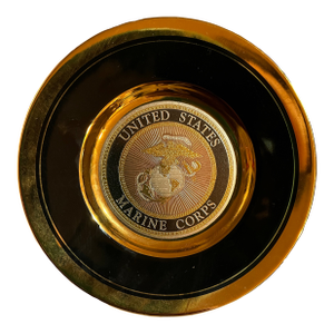 Vintage Gold United States Marine Corps Plate