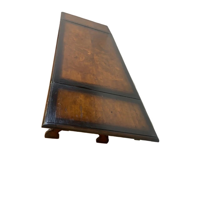 Late 20th Century Marchetti – Hand Made in Italy Inlaid Walnut Extending Dining Table For Sale - Image 10 of 12