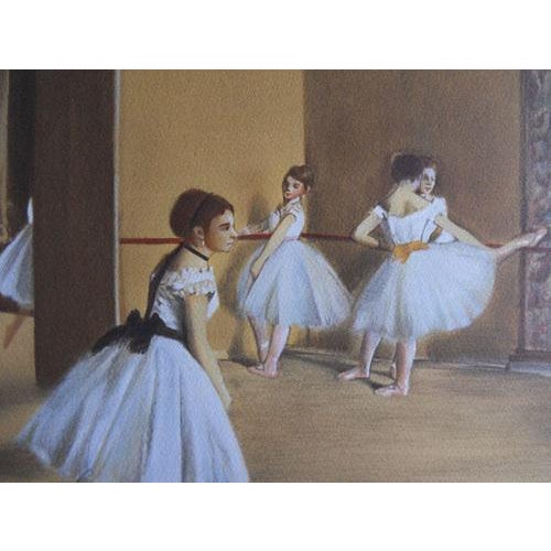 Edgar DEGAS (after) The dance class Lithograph on vellum paper Signed in the plate Numbered / 300 copies Dimensions: 55 x...
