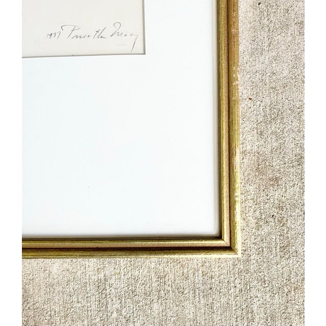 1977 Priscilla Treacy "Hommage À Rembrandt" Framed Original Pencil Portrait Study For Sale In Dallas - Image 6 of 7
