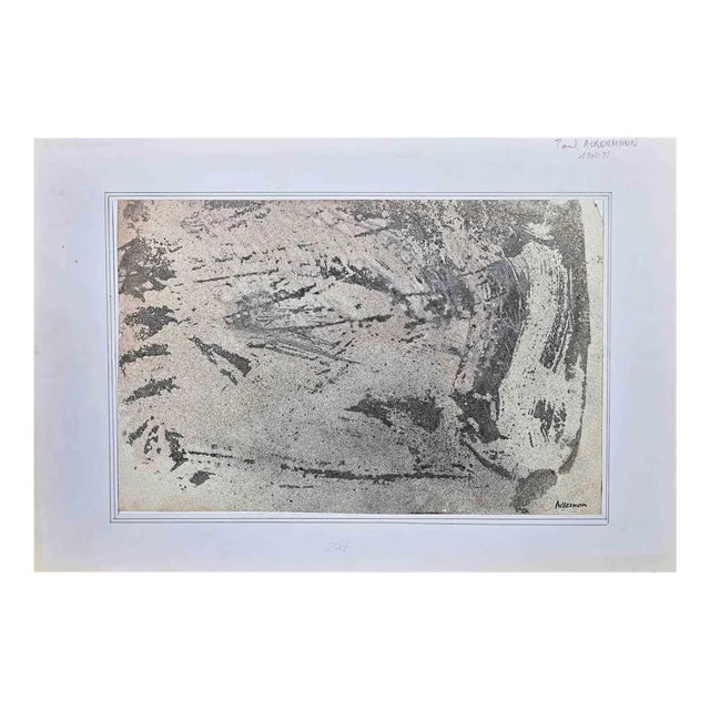 Paul Ackerman, Abstract Composition, Watercolor, Mid-20th Century For Sale