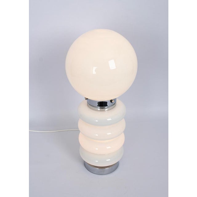 Glass Large Table Lamp, 1970s For Sale - Image 7 of 11