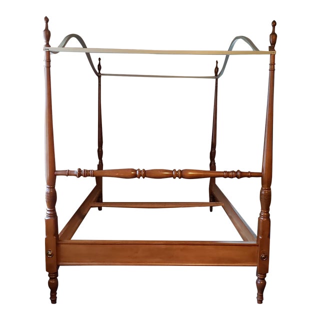 MidCentury FourPoster Bed With Curved Canopy Chairish