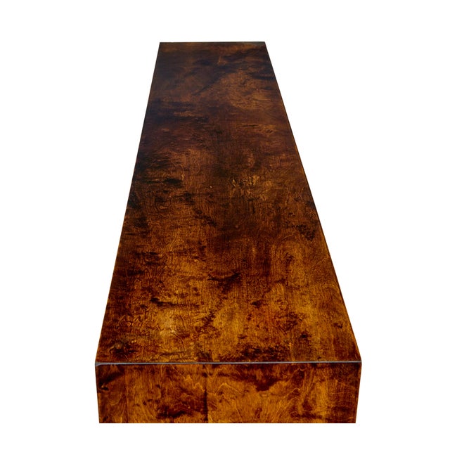 Tan Mid-Century Swedish Birch and Elm Low Open Bookcase, 1950 For Sale - Image 8 of 9