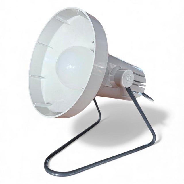 Mid-Century Industrial Plastic Cone Light with Sculptural Accent, 1970s For Sale - Image 9 of 9
