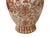 Vintage Oriental Orange Red Floral Baluster Shape Porcelain Art Vase For Sale - Image 13 of 13