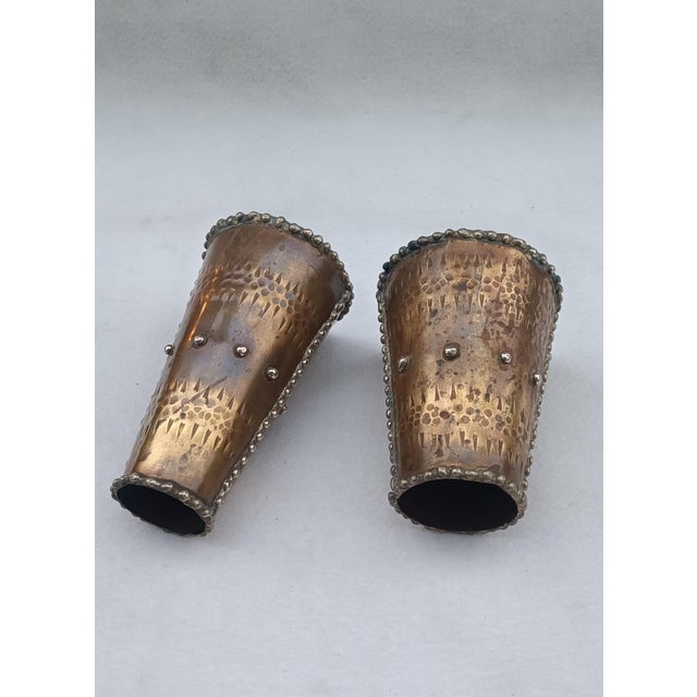 Vintage Bronze Vases, 1970s, Set of 2 For Sale - Image 3 of 11