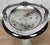 Chrome Vintage Art Deco Slag Glass & Chrome Illuminated Cigar Ashtray Stand For Sale - Image 8 of 10