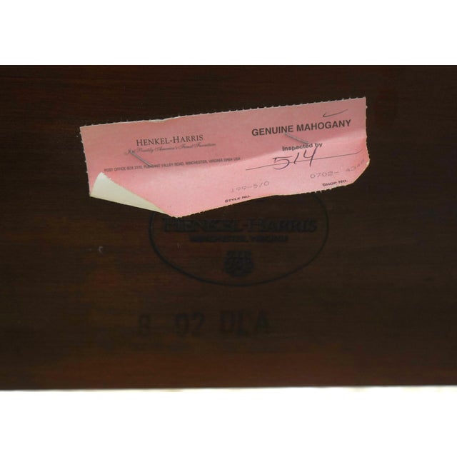 Henkel Harris Model 199 Queen Mahogany Bed Canopy For Sale - Image 18 of 18