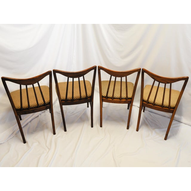 MidCentury Danish Walnut Dining Chairs by Keller Furniture S/4