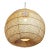 Fun and modern rattan globe lantern with rounded "donut hole" opening at bottom. Hand crafted piece for indoor use or if...