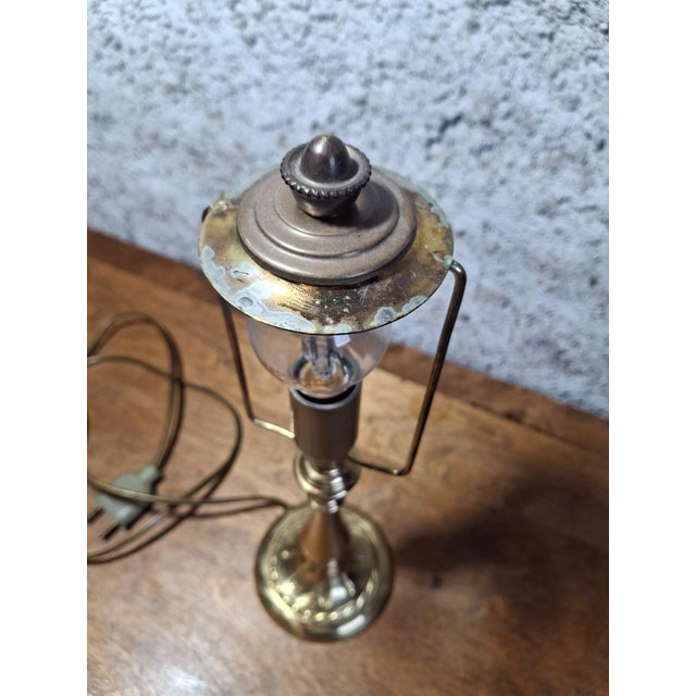 Art Nouveau Table Lamp with Blown Glass Pendants, 1890s For Sale - Image 6 of 7