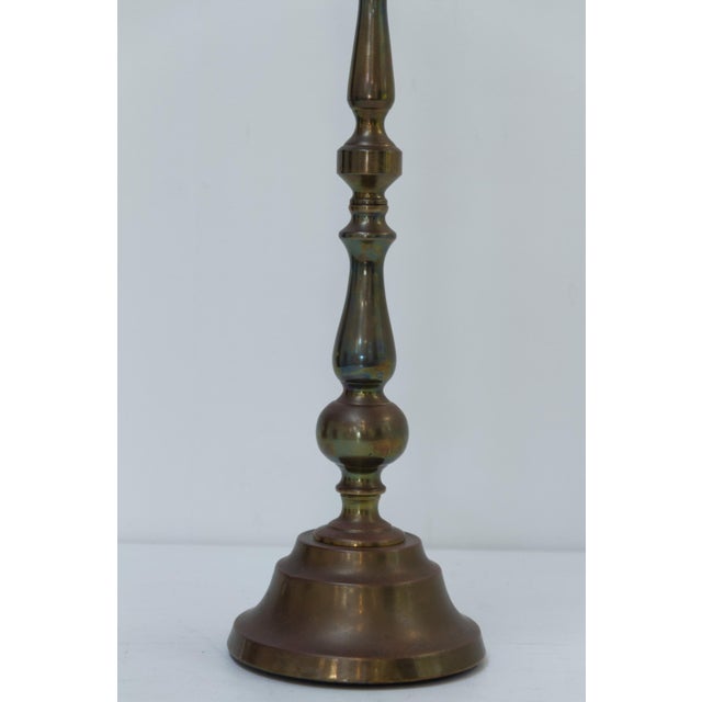 Tall Danish Brass Table Lamp, 1910s For Sale - Image 13 of 18