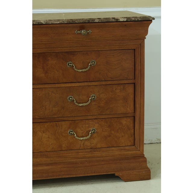 Thomasville Marble Top Charles X Style Triple Dresser Chairish