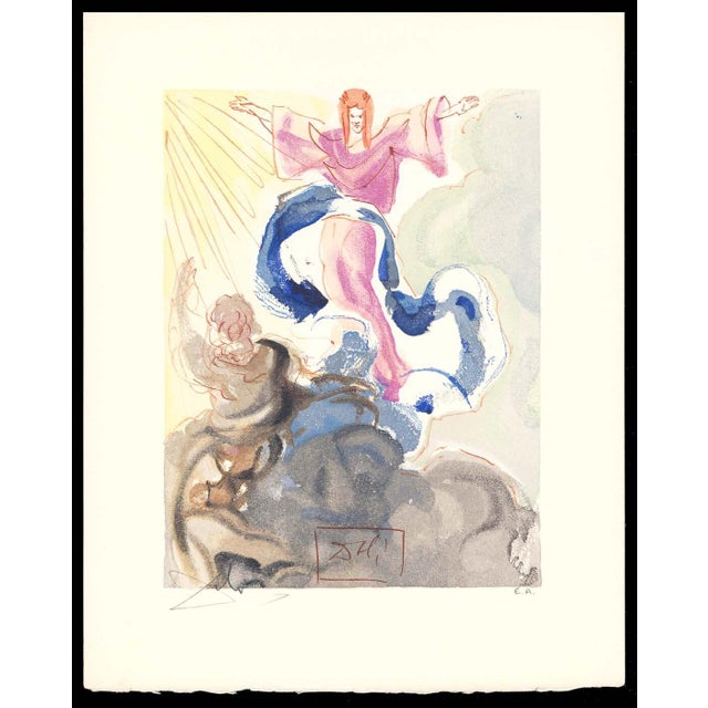 Salvador Dalí Divine Comedy Paradise Canto 3, "The First Heaven" 1963 Engraving For Sale