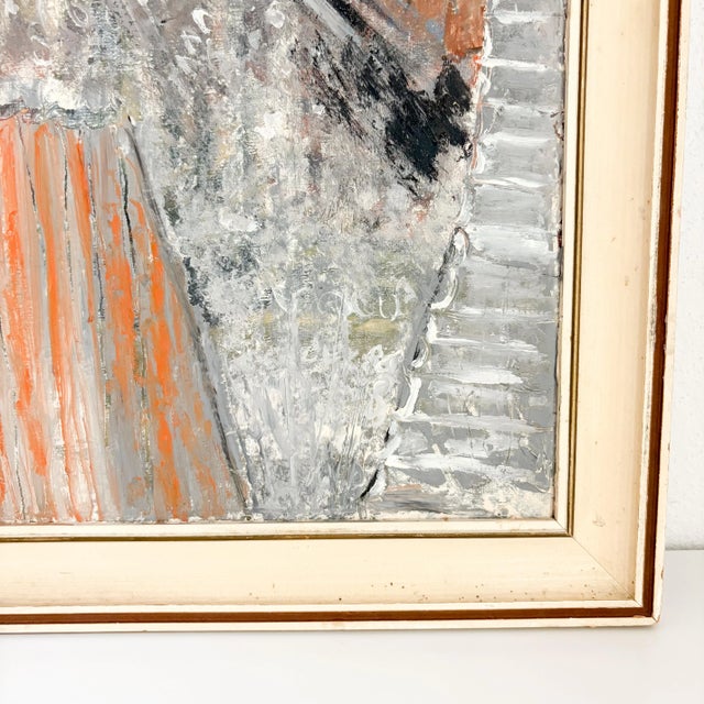 1950s Suburban Street Scene, Mixed Media on Board Landscape Painting For Sale In Boston - Image 6 of 8