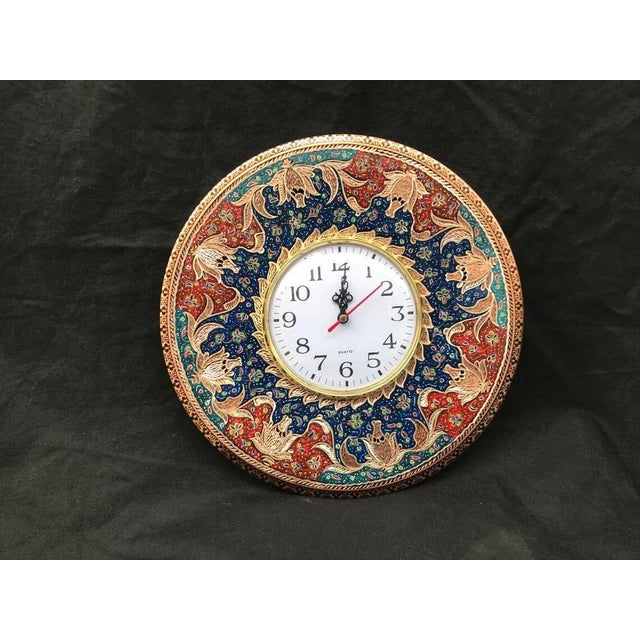 Kitchen Copper Clock in Metal For Sale - Image 6 of 6